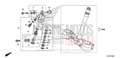 STEERING DAMPER CRF250RH de 2017